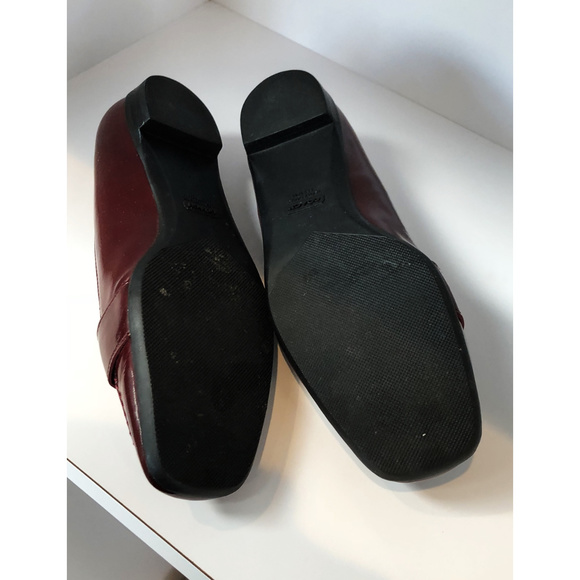 COACH TIA PATENT LEATHER BURGUNDY LOAFERS-FLATS - Picture 8 of 8